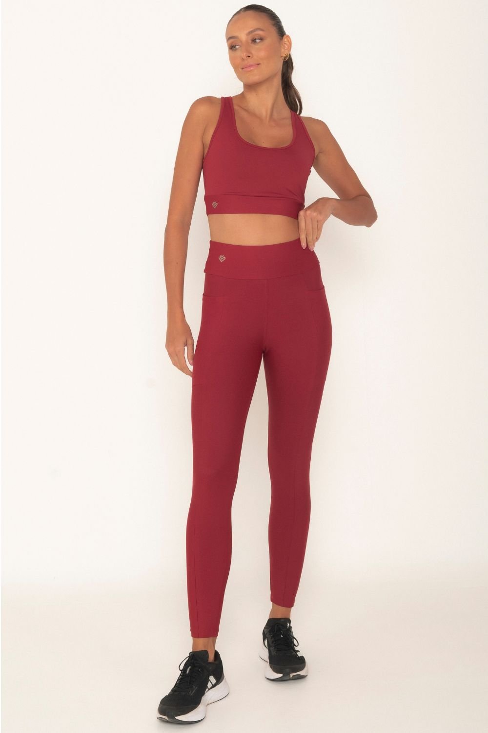 Legging Bolsos Laterais Valentino